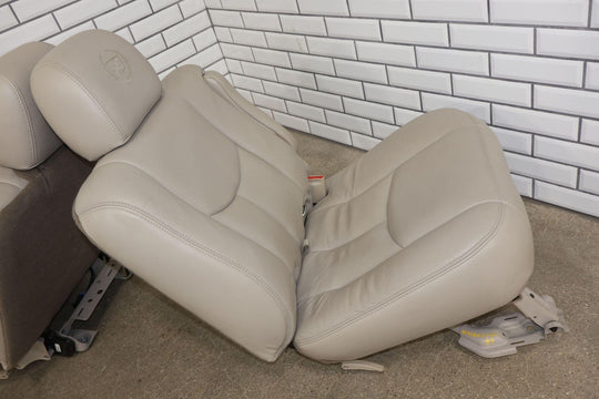 03-06 Cadillac Escalade Short WB 2nd Row Leather Seat Set (Shale 152) Mild Wear