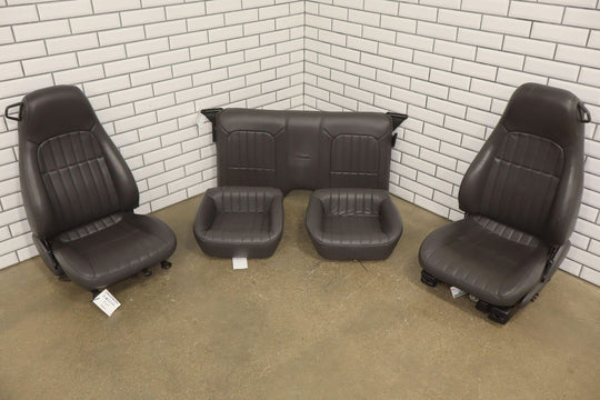 1997 Chevy Camaro 30th Anniversary (Left Power) Leather Seat Set Dark Gray (142)