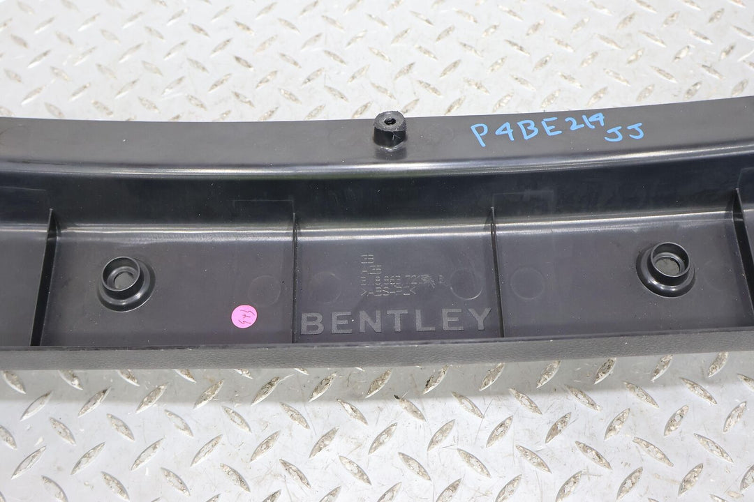 03-10 Bentley Continental GT Coupe Upper Center Interior Trunk Trim 3W7863721