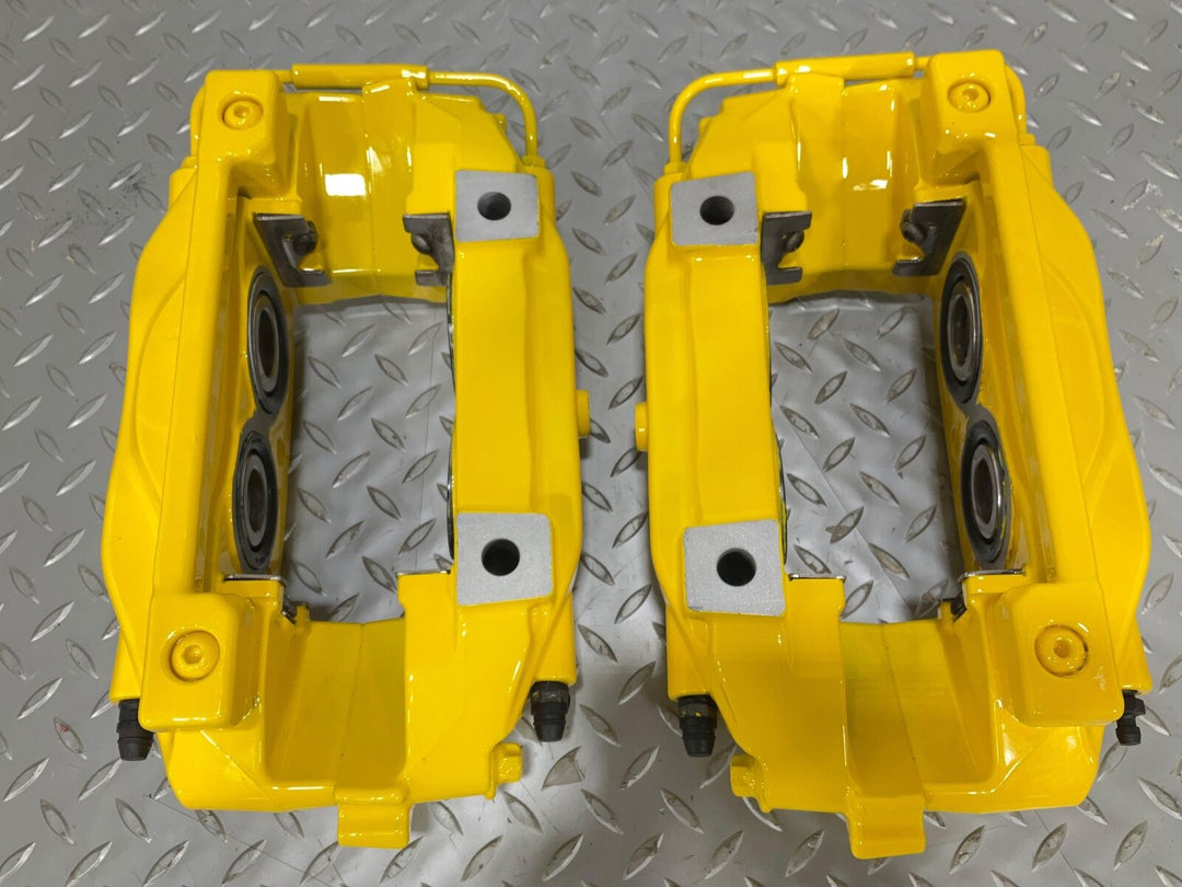 Lamborghini Gallardo Powder Coated Yellow Brembo Brake Caliper Set Fresh Rebuild