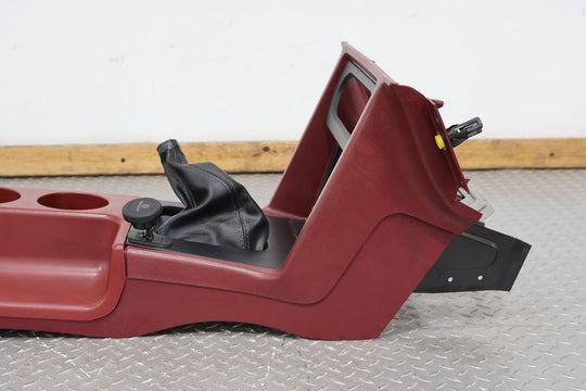 87-93 Ford Mustang GT Foxbody Center Floor Console W/Shift Boot&Bezel (Red DR)