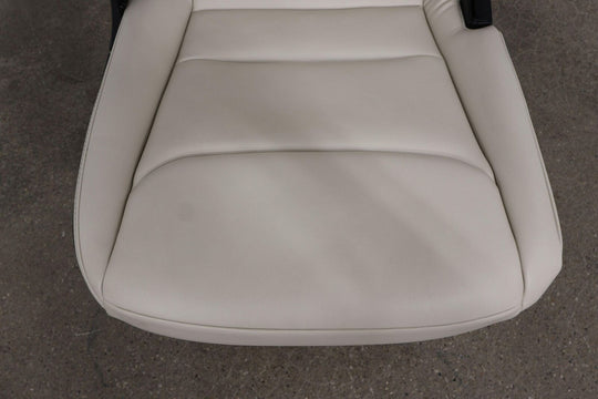 16-20 Tesla Model X Rear 2nd Row Right RH Leather Seat (Cream & Black)