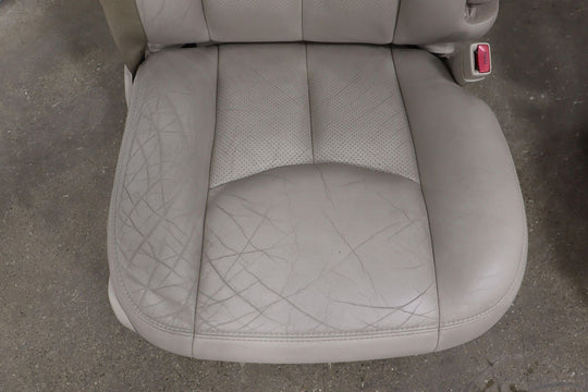 03-06 Cadillac Escalade Front Leather Bucket Seat Set (Left/Right) Shale 83K