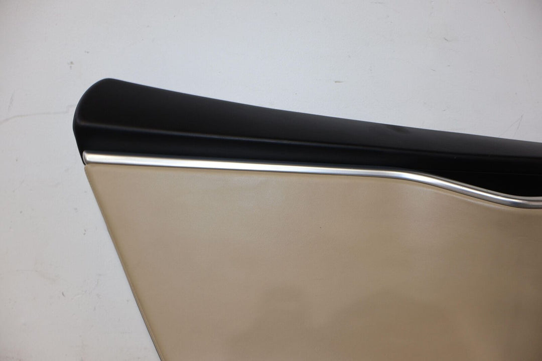 16-20 Tesla Model S Rear Left Interior Door Trim Panel (Tan/Black) See Photos