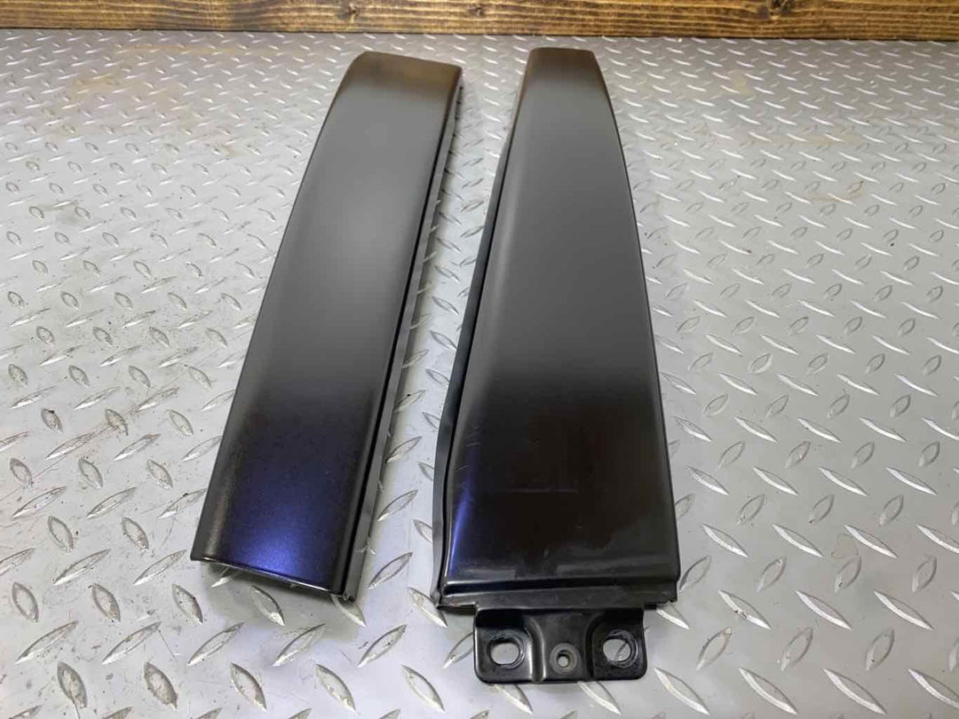 03-04 Audi RS6 LH & RH EXTERIOR Upper B-Pillar Trim Panels (Black) See Notes