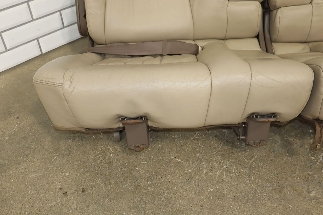 1996-1997 Lexus LX450 Land Cruiser Pair Rear 2nd Row Leather Seats (Beige LC43)