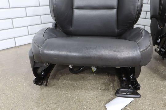 2010 Chevy Camaro SS Black Leather Bucket Power Heated Seat Set Tested See Photo