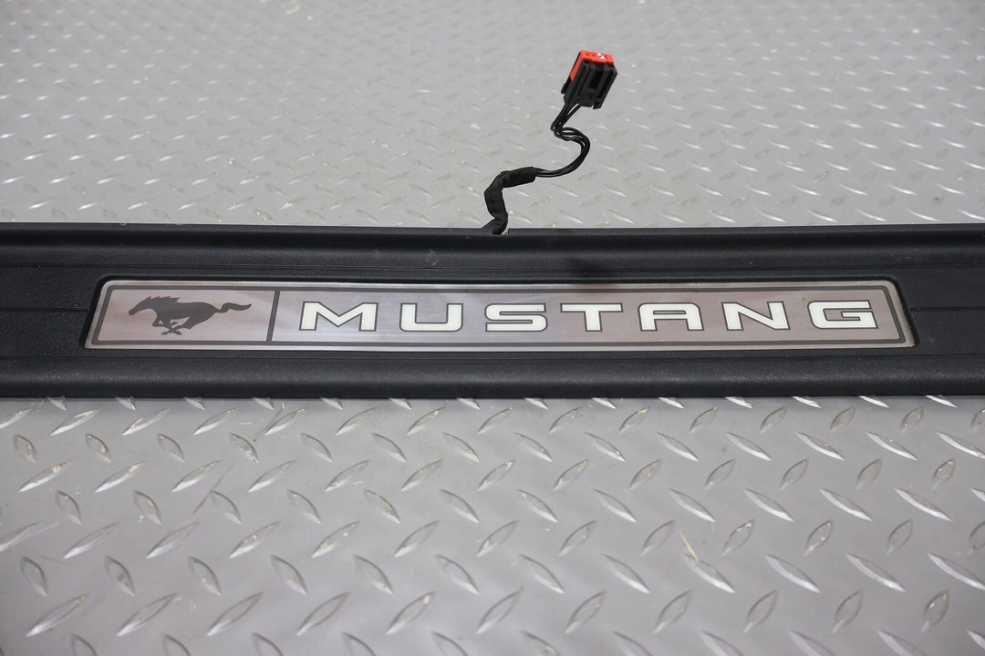 15-20 Ford Mustang GT Pair LH&RH Illuminated Door Sill Plates (Black S1) Tested