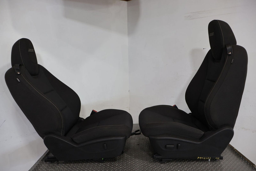 10-11 Chevy Camaro SS Cloth Seat Set Front & Rear (Black AFJ) All Power Tested