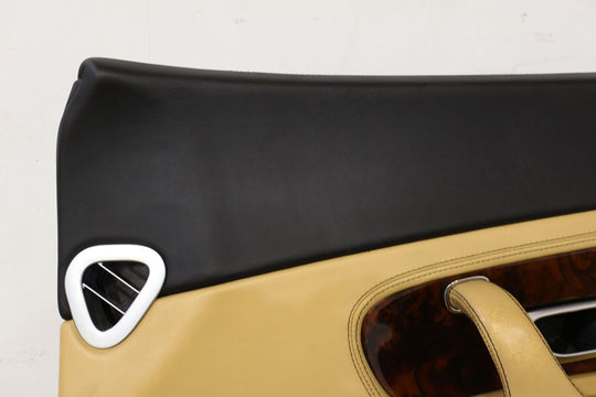 04-10 Bentley Continental GT Right RH Interior Door Trim Panel (Saffron Beluga)