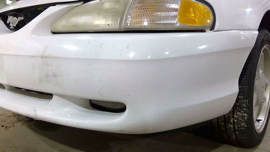 94-98 Ford Mustang Front Bumper - Paint Cracked / Damaged - Ultra White