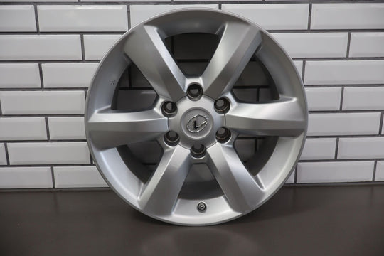 10-20 Lexus GX460 18x7.5 OEM 6 Spoke Wheel (Silver) W/ Center Cap (Curb Rash)