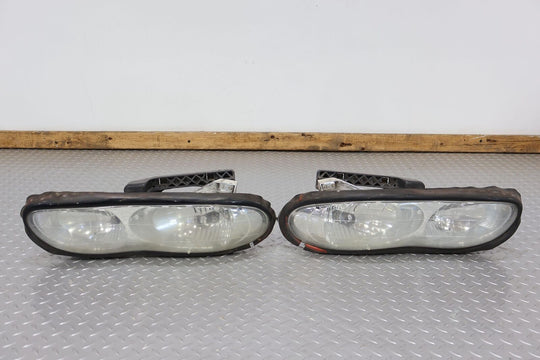 98-02 Chevy Camaro Pair Left & Right OEM Headlights Lamps (Tested) Hazy Lens