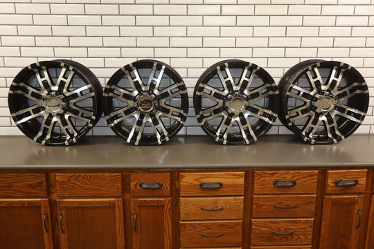 2008-2009 Hummer H2 Set of 4 Aftermarket 22x9.5 Helo Wheels *Clearcoat Damage*