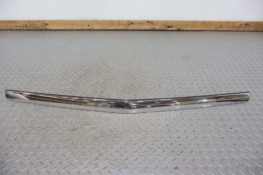 2002 Cadillac Escalade OEM front Hood Nose Trim (Chrome) Solid Mount