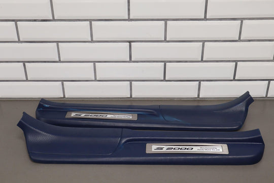 2000-2009 Honda S2000 Interior Sill Plates (Pair Left / Right) Blue BL