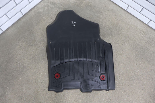 2020 Ram 1500 Crew Cab 5th Gen All Weather Weathertech Floor Mats (Black) Worn