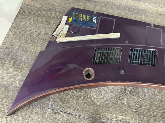 1981 Fiat 124 Spider Cowl Vent Panel (Sold Bare No Seal) Repaint Purple