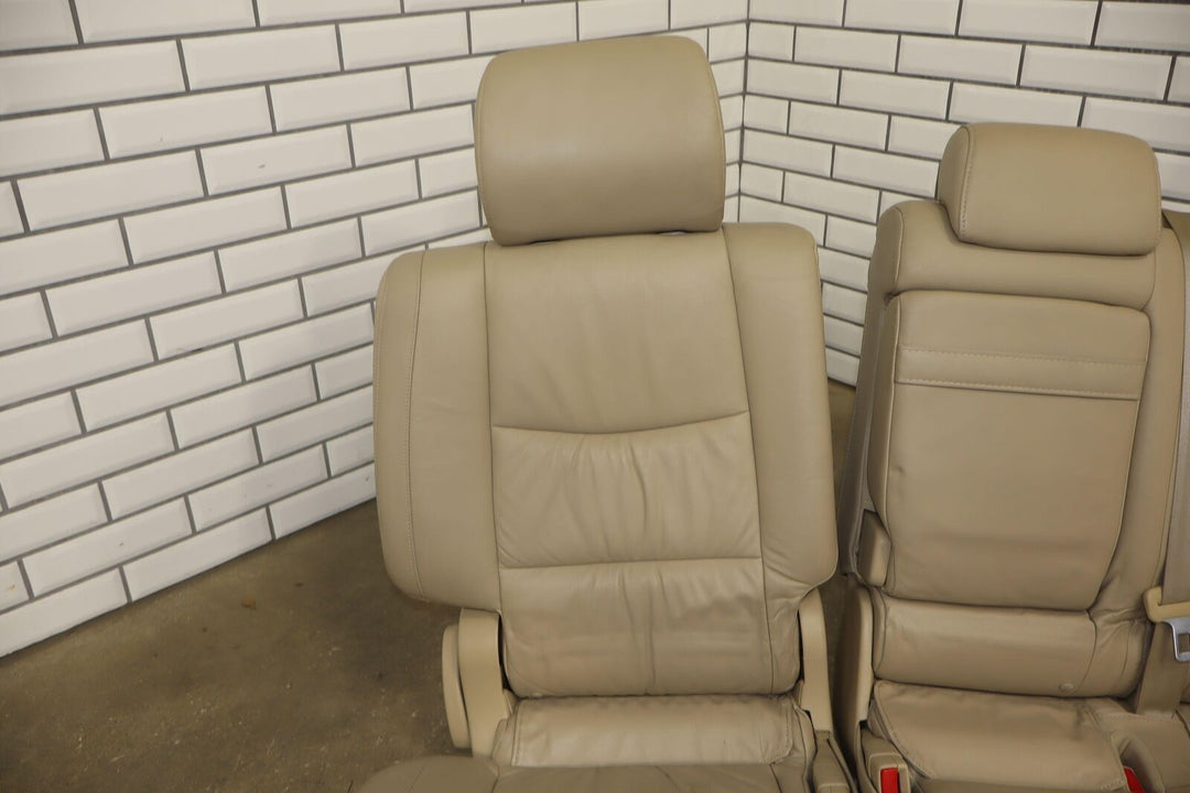 03-09 Lexus GX470 Pair LH&RH Split Bench 2nd Row Leather Seat Set (Ivory 00)