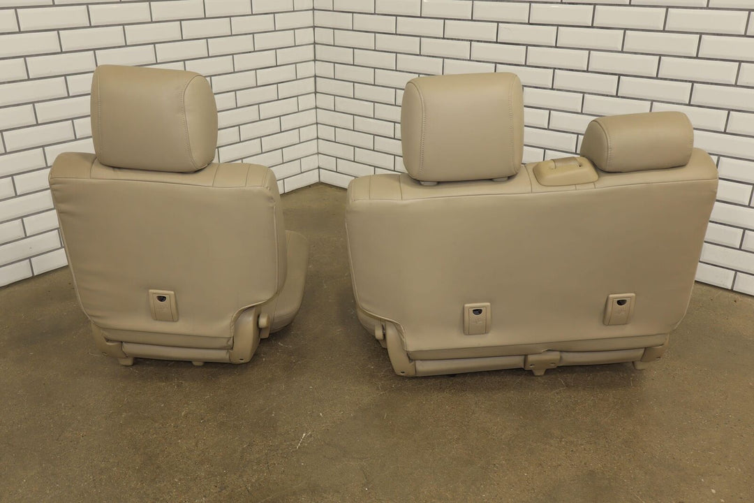 03-09 Lexus GX470 Pair LH&RH Split Bench 2nd Row Leather Seat Set (Ivory 00)