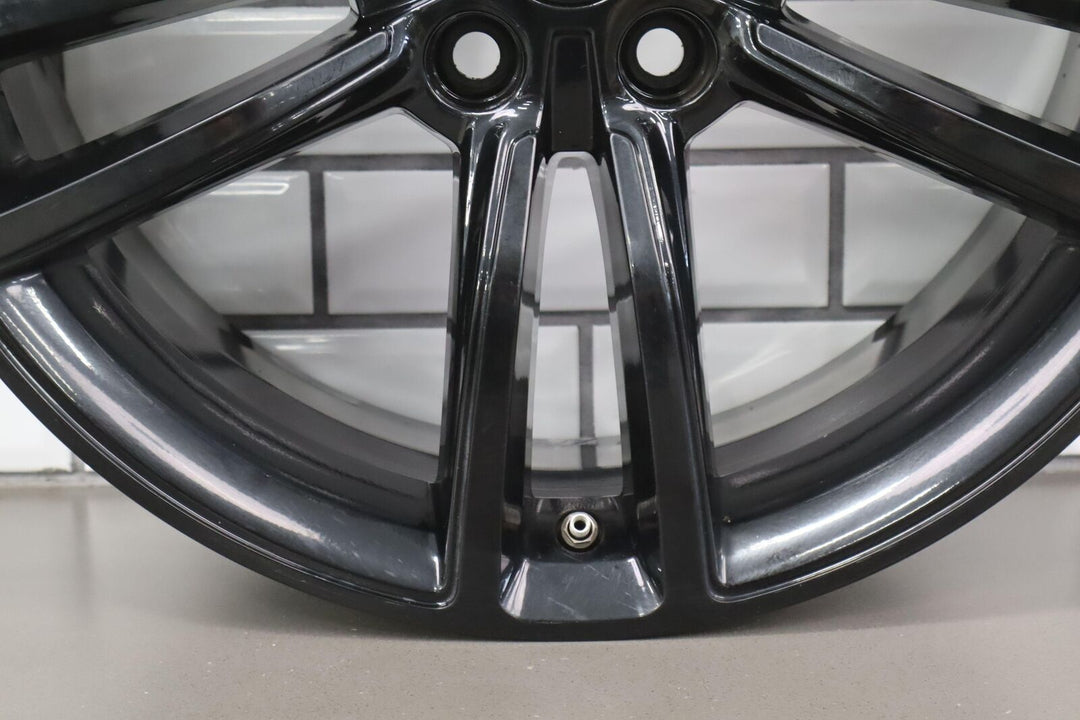 2016-2020 Tesla Model S 19x8 Split 5 Spoke OEM Wheel (Painted Black) Face Marks