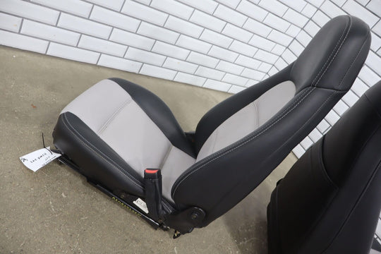 1999-2000 Mazda Miata NB Pair of Bucket Seats Manual Black/Silver *Recovered*