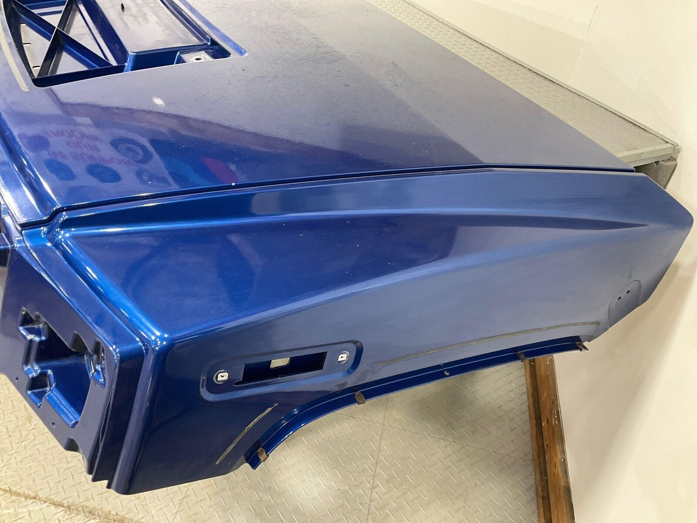 03-07 Hummer H2 OEM BARE Hood (Arrival Blue Metallic 91U) See Description