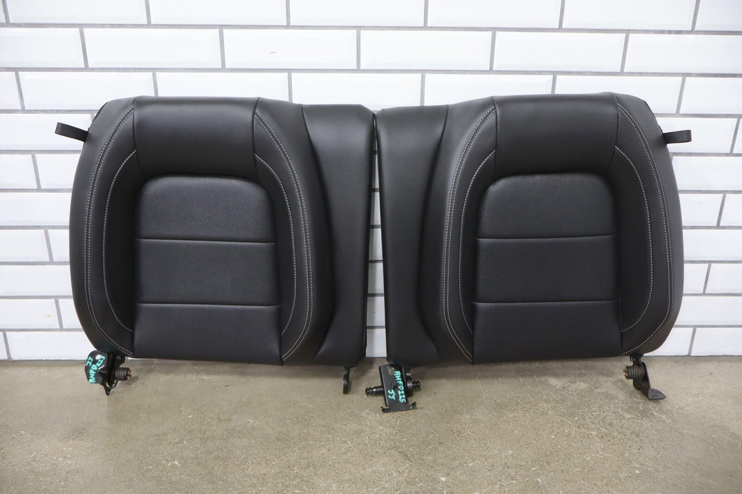 2015-2017 Ford Mustang GT Leather Heated/Ventilated Seat Set (Front/Rear) Black