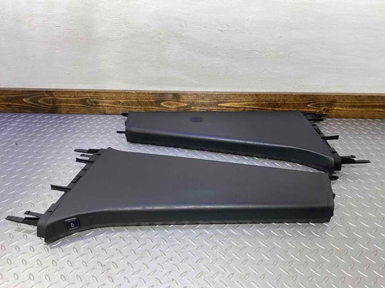 03-04 Audi RS6 LH & RH Interior Lower B-Pillar Trim Panels (Black) See Notes