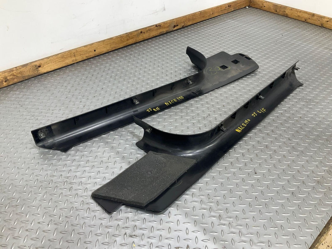 97-04 Chevy Corvette C5 Pair Left & Right Door SIll Entry Plates (Black 19i)