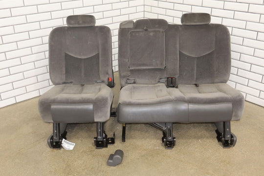 03-07 GMC Sierra 1500HD Crew Cab Rear Bench Seat (Dark Pewter) Cloth