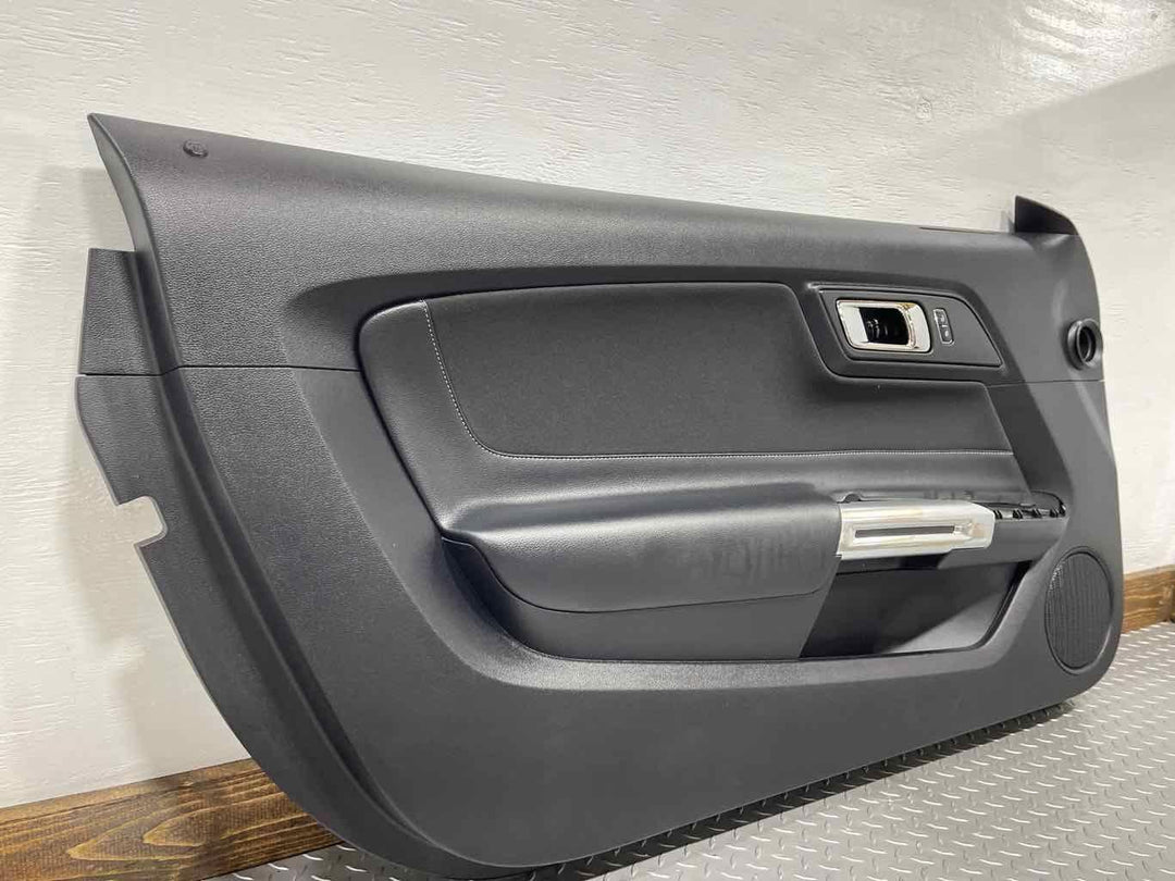 15-21 Mustang Coupe Left LH Driver Door Trim Panel (Ebony 3CRZH) See Notes