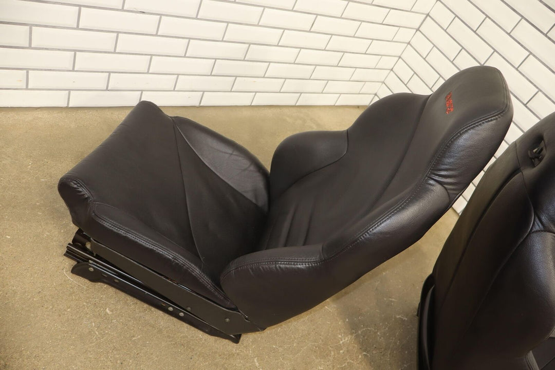 95-96 C4 Corvette Pair LH&RH Leather Bucket Seats Collector's Edition Black