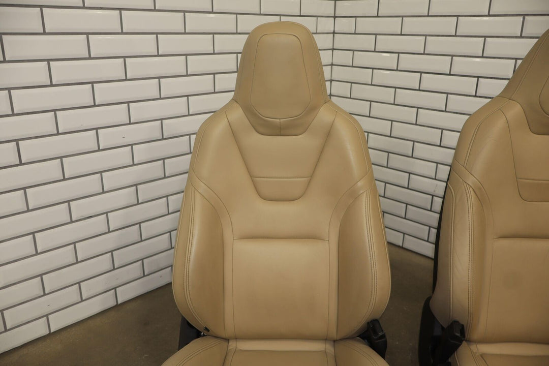 2016 Tesla Model S Gen 3 Seat Set (Front/Rear) Tan Leather