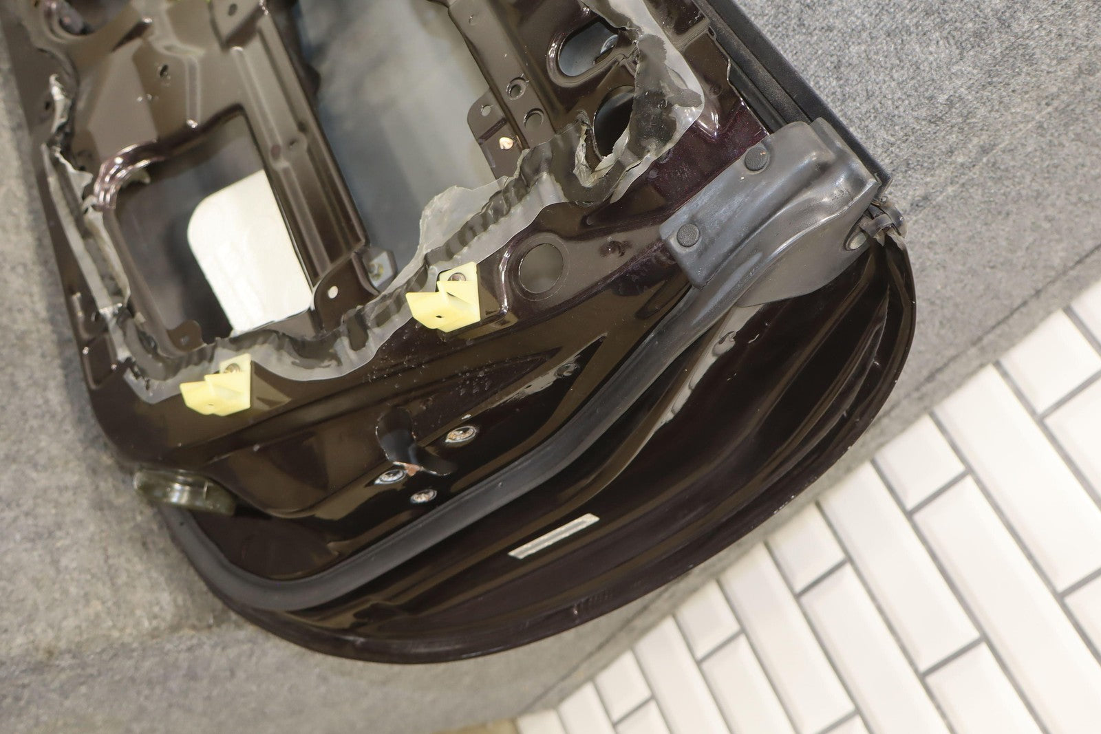 01-05 Mazda Miata NB Right Passenger Door SHELL (Black Cherry Mica