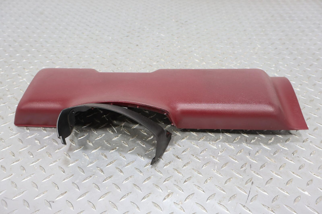 87-93 Ford Mustang Driver Interior Knee Pad Bolster (Red DR) 1 Repaired Tab