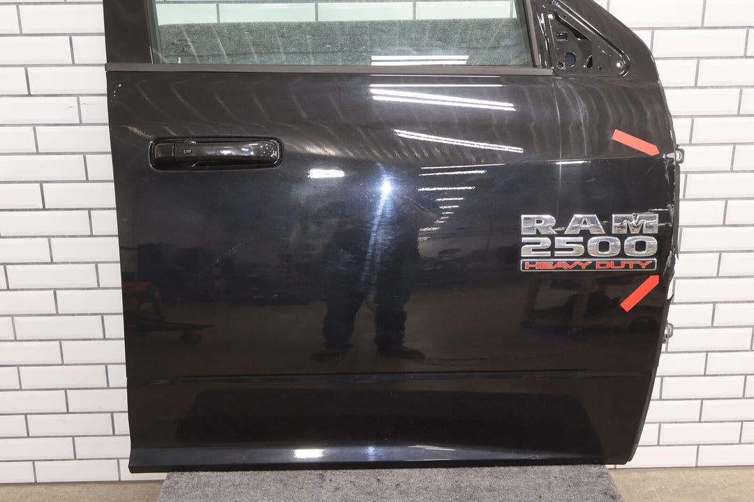 10-18 Ram 2500 4th Gen Mega Cab Front Right RH Door (Brilliant Black PXR)