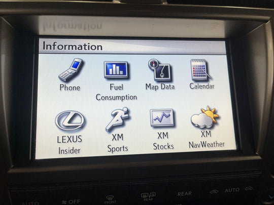 10-13 Lexus GX460 In Dash Display Screen W/ Climate Control Panel (86805-60293)