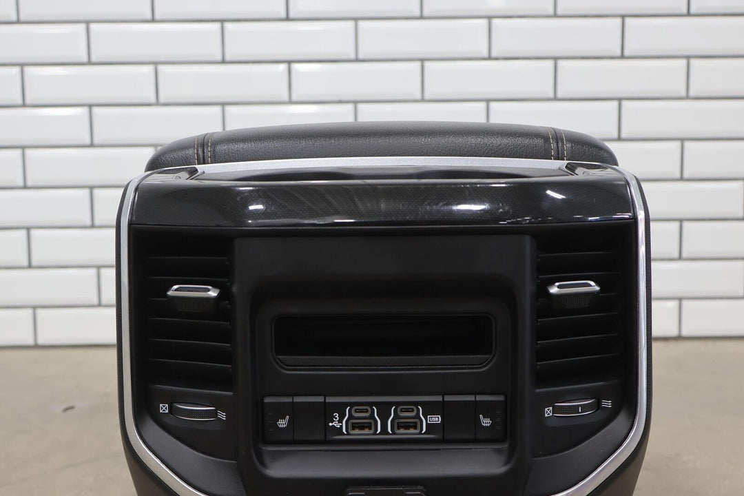 19-23 Ram 1500 Laramie New Style Floor Center Console (Black/Gold Trim)