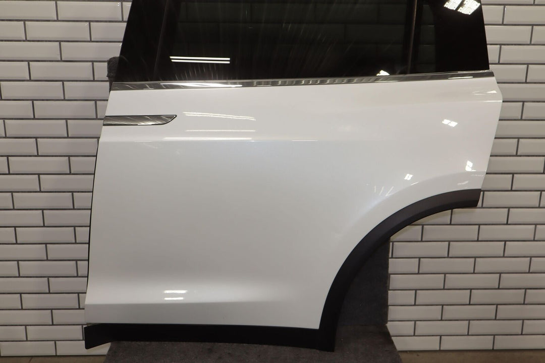 16-20 Tesla Model X Rear Left LH Door W/Glass (Pearl White PPSW) See Photos