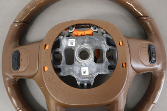 18-21 Ram 1500 Longhorn Leather Heated Steering Wheel OEM (Brown N6/Rose Gold)