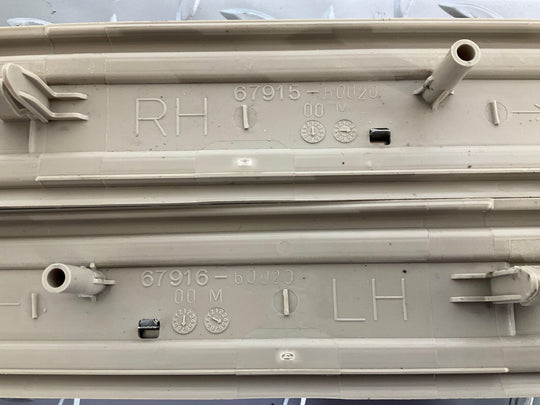 03-09 Lexus GX470 Door Sill Entry Plates Set Front & Rear & Hatch (Ivory LH00)