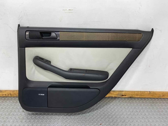 03-04 Audi RS6 Passenger Right REAR Door Trim Panel (Black/Silver QJ) See Notes