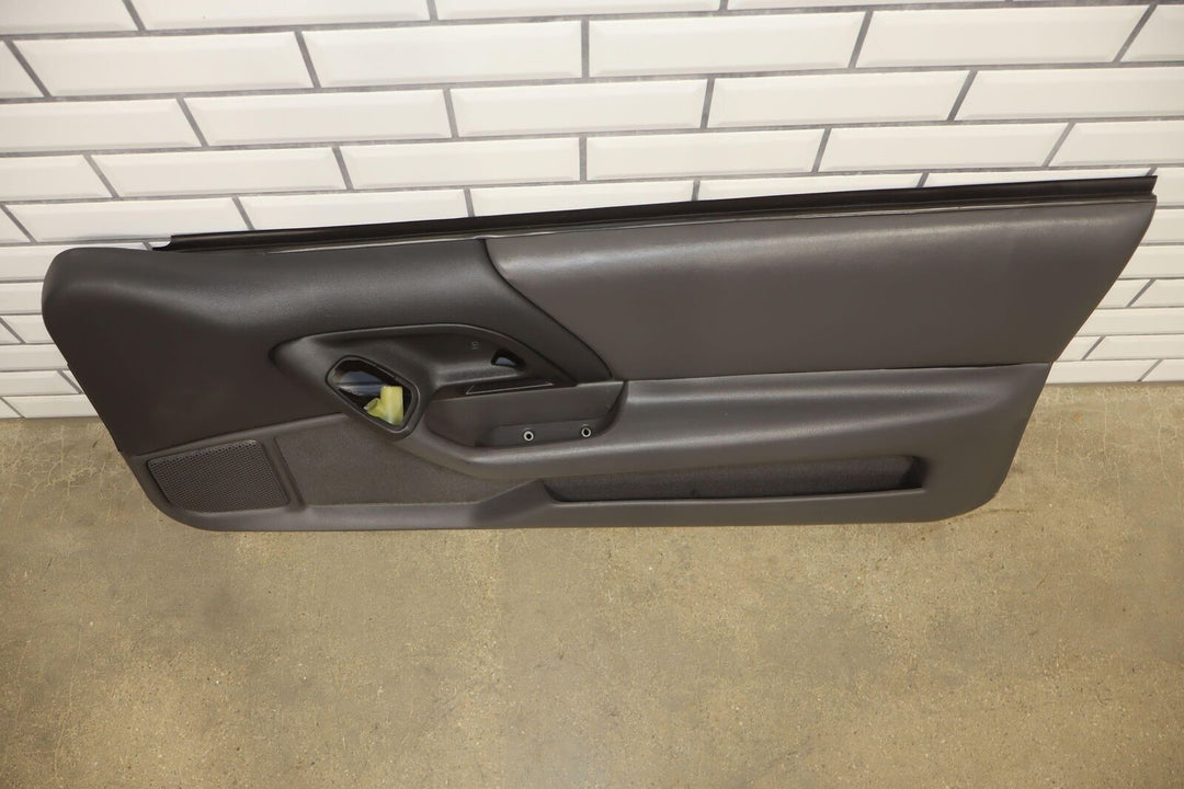 1997 Chevy Camaro Right Passenger Door Trim Panel Dark Gray (142) NO Switch