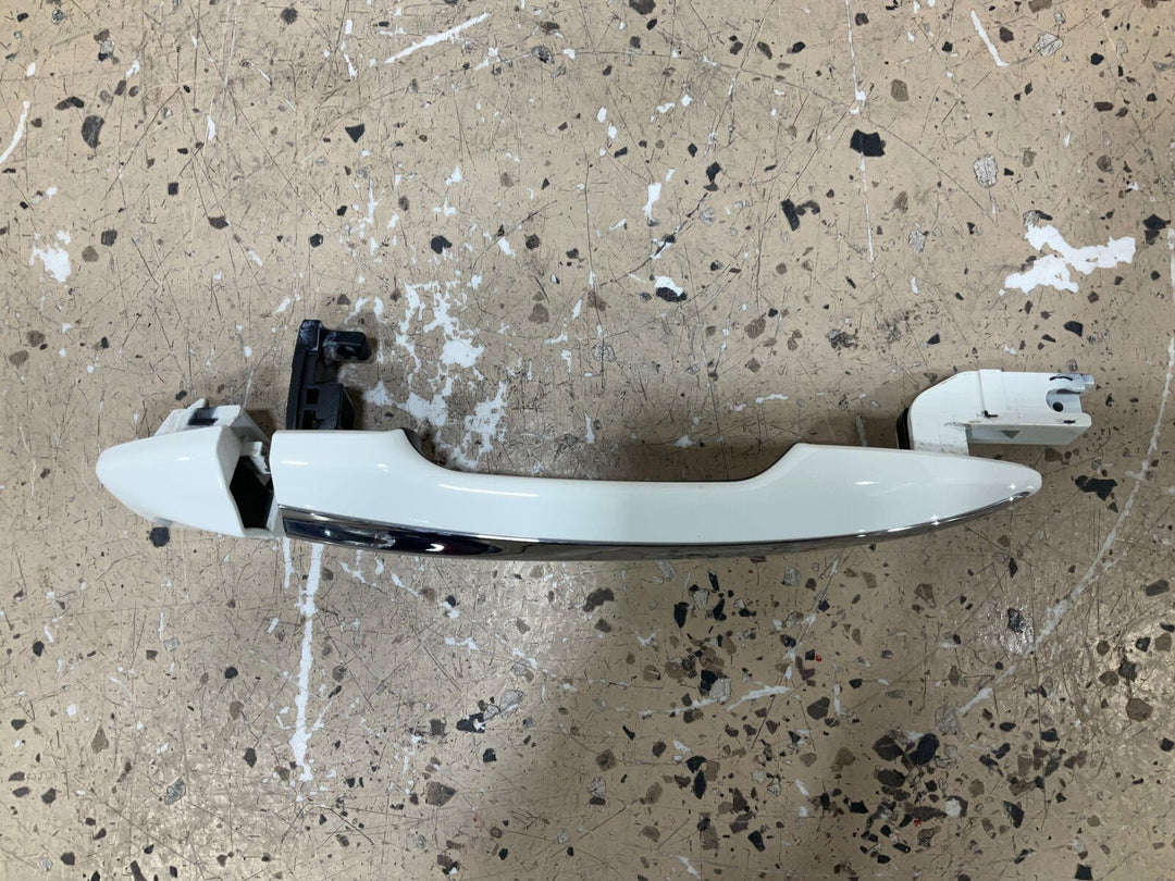 14-19 Infiniti Q50 Rear Left LH Outer Exterior Door Handle (Pure White QAW)