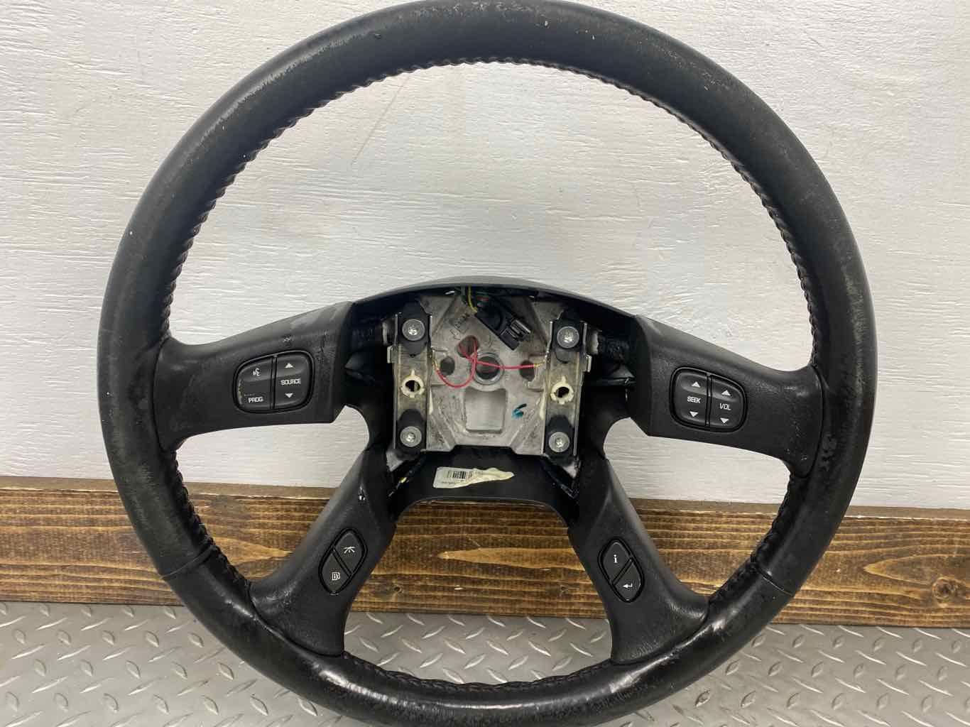 03-07 Hummer H2 OEM Leather Steering Wheel (Ebony 48I) See Notes