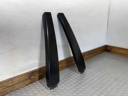 03-04 Audi RS6 LH & RH EXTERIOR Upper B-Pillar Trim Panels (Black) See Notes