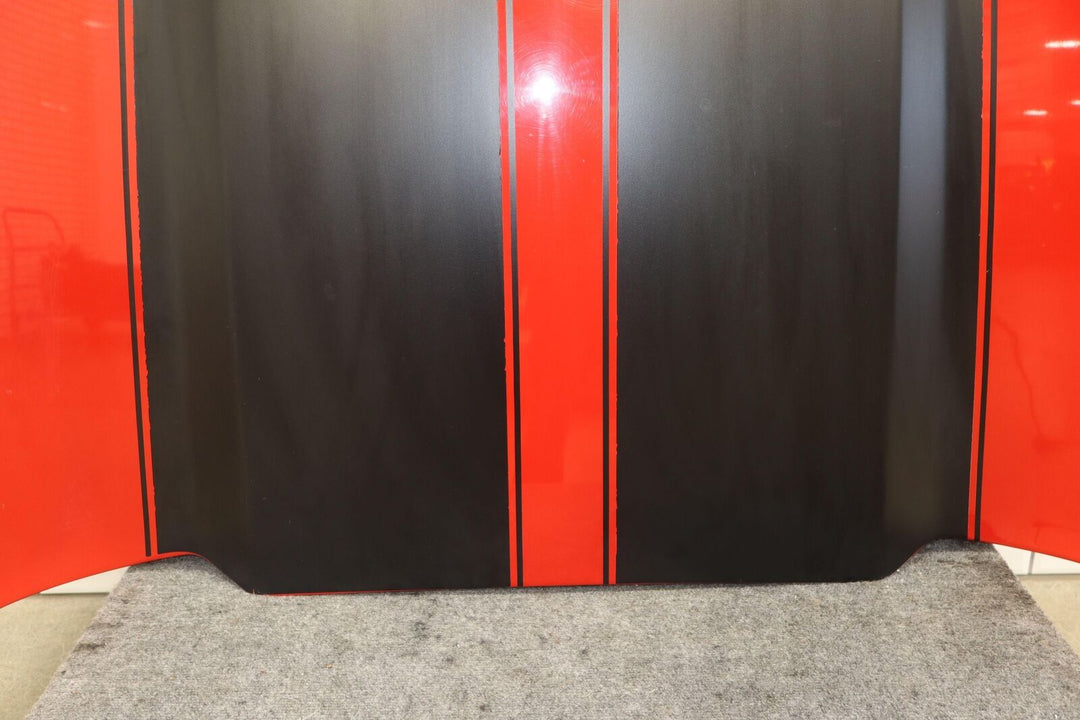 10-15 Chevy Camaro SS Hood Victory Red W/Black Stripe (Repainted) *See Photos*