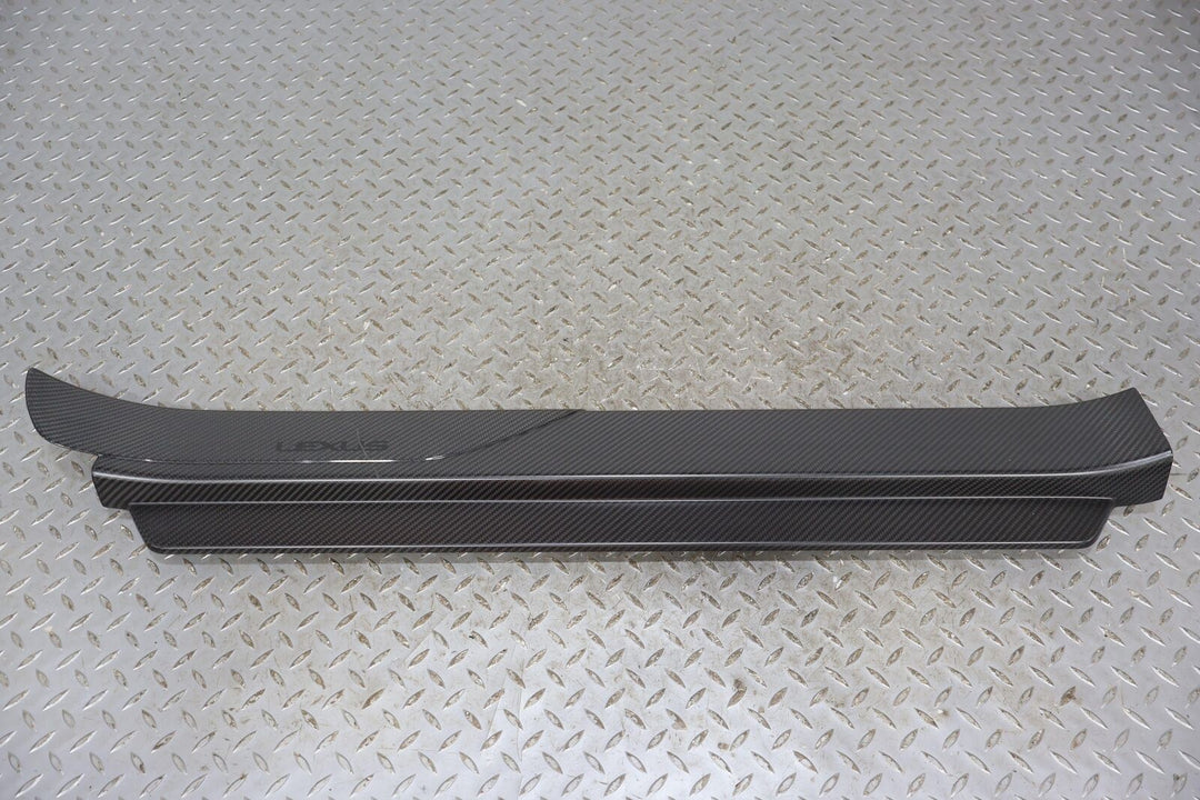 18-21 Lexus LC500 Right RH Carbon Fiber Sill Door Plate (Scratched) See Photos