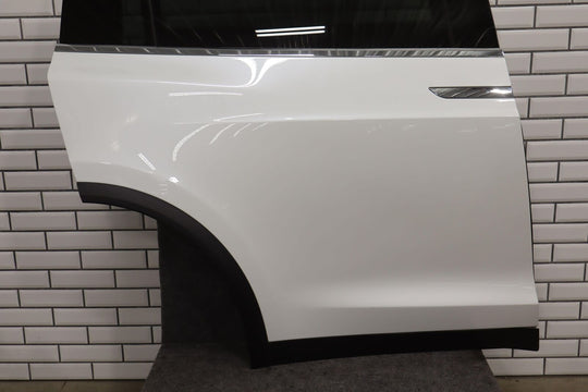 16-20 Tesla Model X Rear Right RH Door W/Glass (Pearl White PPSW) See Photos